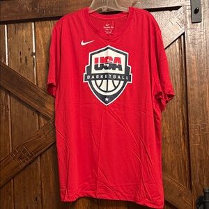 Nike Red USA Basketball Tee